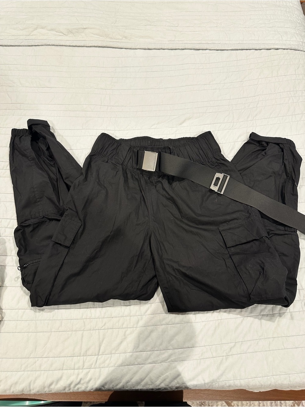 Balance Athletica Black Cargo Joggers with Utility Belt